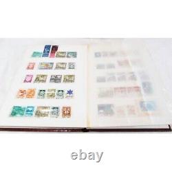 OLD STAMP MAIL ALBUM and STAMPS 250 PIECES DATES BETWEEN 1970-90, COLLECTABLES