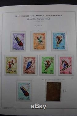OLYMPIC GAMES 1968 Sports Marini Albums Stamp Collection Rare Overprints Gold
