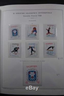 OLYMPIC GAMES 1968 Sports Marini Albums Stamp Collection Rare Overprints Gold