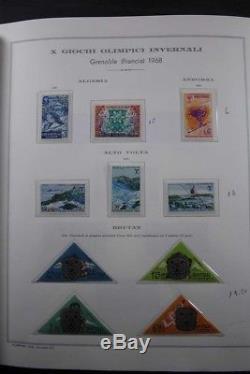 OLYMPIC GAMES 1968 Sports Marini Albums Stamp Collection Rare Overprints Gold