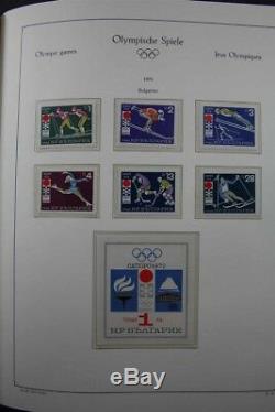OLYMPIC GAMES 1972 MNH Luxus 4 Albums with Imperforated Gold Stamp Collection