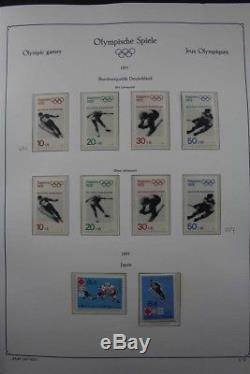 OLYMPIC Games 1972 MNH Sports Topical Luxus Stamp Collection 3 Albums with Gold