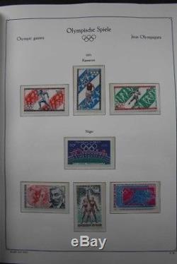 OLYMPIC Games 1972 MNH Sports Topical Luxus Stamp Collection 3 Albums with Gold