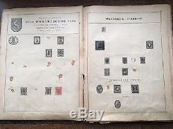 ORIGINAL RUSSIAN IMPERIAL STAMP ALBUM FOR WORLD STAMPS (58 stamps inside)