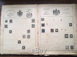 ORIGINAL RUSSIAN IMPERIAL STAMP ALBUM FOR WORLD STAMPS (58 stamps inside)