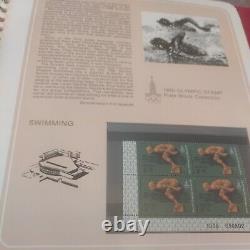 Official 1980 Olympic stamps Russia plate block collection. Rare and brilliant