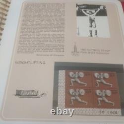 Official 1980 Olympic stamps Russia plate block collection. Rare and brilliant