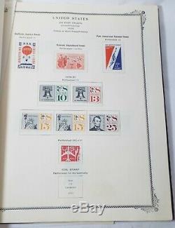 Old 1870-1967 POSTAGE STAMP COLLECTION IN SCOTTS ALBUM 1045 Singles 3 Blocks