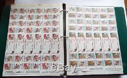 Old 1914-2006 CHRISTMAS SEAL COLLECTION IN ALBUM 23 Blocks 39 Sheets 172 Singles