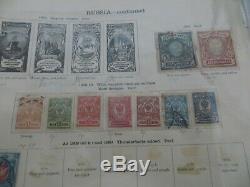 Old Russia, stamp collection on album page some rare items all shown