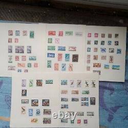 Old Stamp Album Collection Of 800 Commonwelth Stamps Amazing Lots Of Victoria