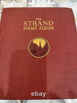 Old Stamp Album THE STRAND with stamp Collection