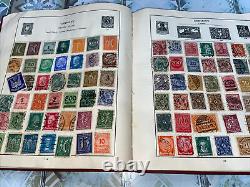 Old Stamp Album THE STRAND with stamp Collection