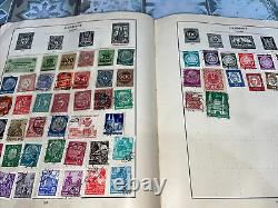 Old Stamp Album THE STRAND with stamp Collection