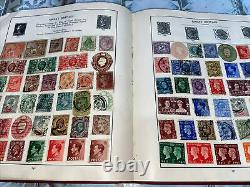 Old Stamp Album THE STRAND with stamp Collection