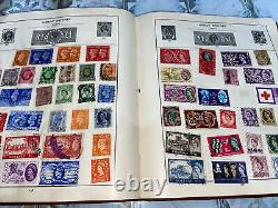 Old Stamp Album THE STRAND with stamp Collection