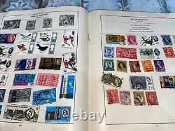 Old Stamp Album THE STRAND with stamp Collection