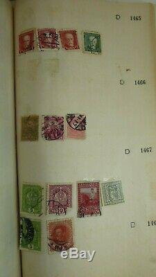 Old Stamp Collection Album Pre Decimal Australian & Overseas Antique