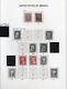 Old Stamp Collection On Album Page (1847 1851 Issues) 7 Stamps Scott 1 & 2