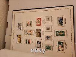 Old Stamp Collection with 3 stamp albums and many loose stamps US and worldwide