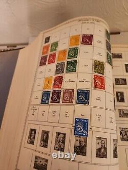 Old Stamp Collection with 3 stamp albums and many loose stamps US and worldwide
