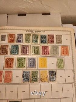 Old Stamp Collection with 3 stamp albums and many loose stamps US and worldwide