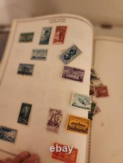 Old Stamp Collection with 3 stamp albums and many loose stamps US and worldwide