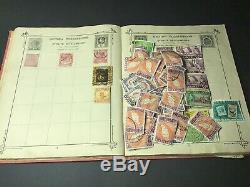 Old Stanley Gibbons Stamp Album Collection 70+ Years Old