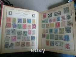 Old Strand Album early world Stamps collection 1850, s on many penny reds at rear