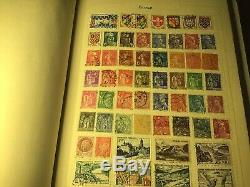 Old World Stamp Album, Childs Collection Many Decades Ago