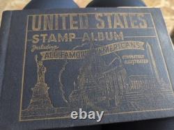 Old stamp Album 1942 Collection United States Wonderful Philatelic Memories