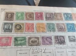 Old stamp Album 1942 Collection United States Wonderful Philatelic Memories