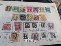 Old stamp Album 1942 Collection United States Wonderful Philatelic Memories