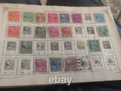 Old stamp Album 1942 Collection United States Wonderful Philatelic Memories