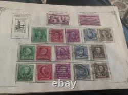 Old stamp Album 1942 Collection United States Wonderful Philatelic Memories