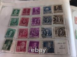 Old stamp Album 1942 Collection United States Wonderful Philatelic Memories