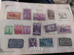 Old stamp Album 1942 Collection United States Wonderful Philatelic Memories