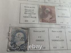 Old stamp Album 1942 Collection United States Wonderful Philatelic Memories