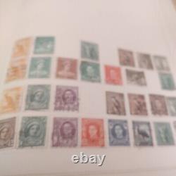 Older British colonies stamp collection in simplex London album. View closely