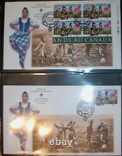 Outstanding Collection Of Canadian First Day Covers In Padded Album. 1997-2002