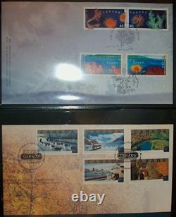 Outstanding Collection Of Canadian First Day Covers In Padded Album. 1997-2002