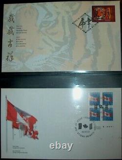 Outstanding Collection Of Canadian First Day Covers In Padded Album. 1997-2002