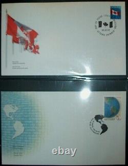 Outstanding Collection Of Canadian First Day Covers In Padded Album. 1997-2002