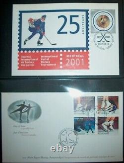 Outstanding Collection Of Canadian First Day Covers In Padded Album. 1997-2002