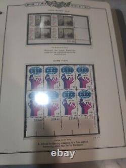 Outstanding United States mint plate block stamp collection 1971 fwd