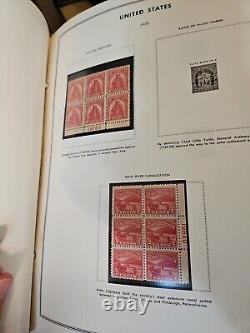 Over 1500 Stamps United States Liberty Plate Block Stamp Album Collection 5E46