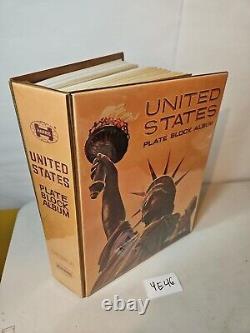 Over 400 Stamps United States Liberty Plate Block Stamp Album Collection 4E46