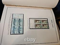 Over 400 Stamps United States Liberty Plate Block Stamp Album Collection 4E46