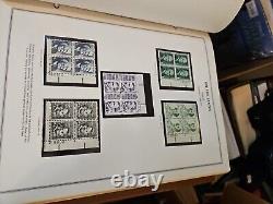 Over 400 Stamps United States Liberty Plate Block Stamp Album Collection 4E46