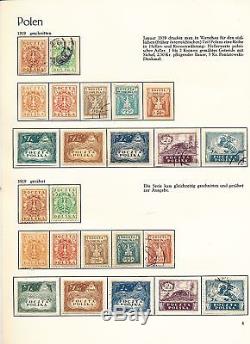 POLAND 1918/2000 Four Album M&U Collection(Appx 2500 Stamps)ALB268